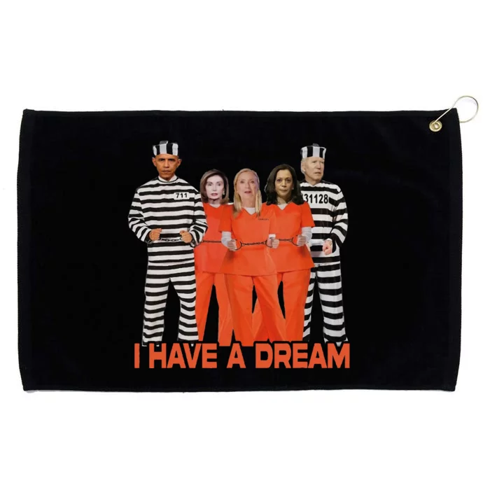 Funny I Have A Dream Grommeted Golf Towel