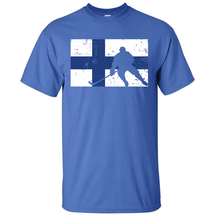 Finland Ice Hockey Finnish Suomi Flag Supporter Team Fan Great Gift Tall T-Shirt