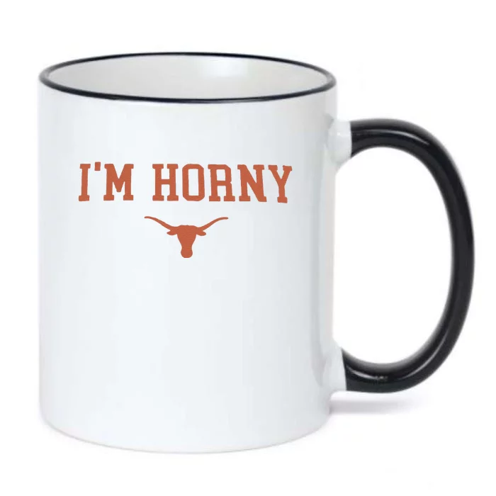 Funny I’M Horny Texas Black Color Changing Mug