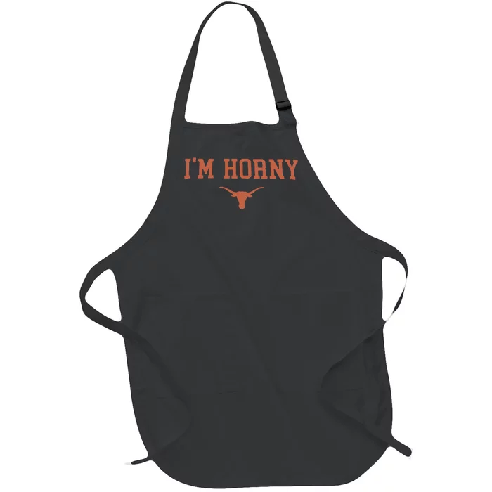 Funny I’M Horny Texas Full-Length Apron With Pocket