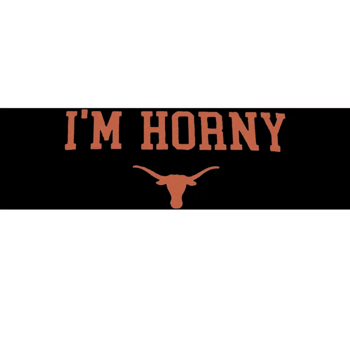 Funny I’M Horny Texas Bumper Sticker