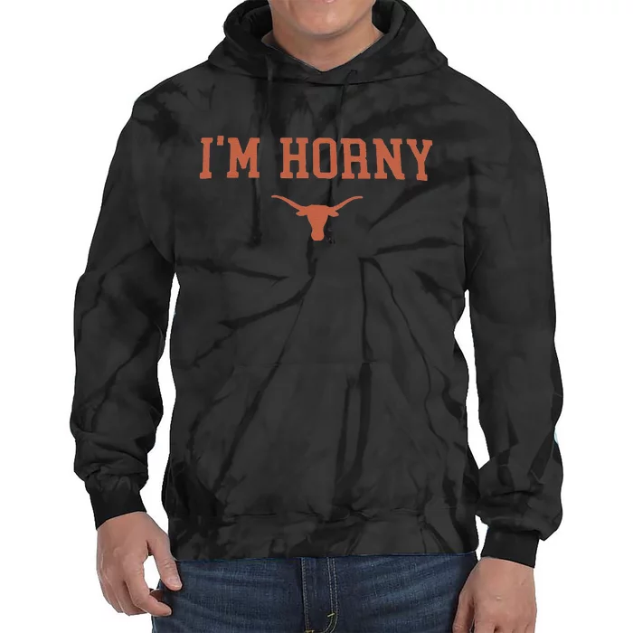 Funny I’M Horny Texas Tie Dye Hoodie