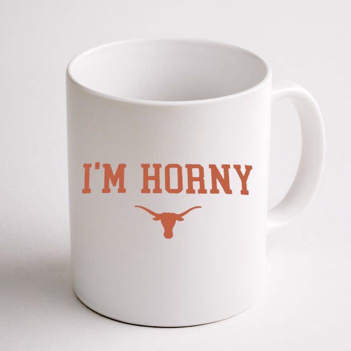 Funny I’M Horny Texas Front & Back Coffee Mug