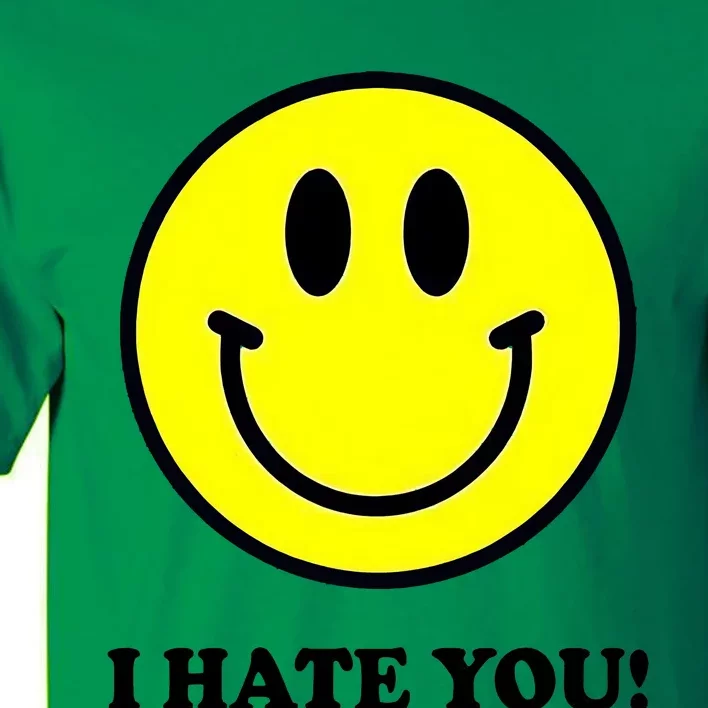 Funny I Hate You Emoji Shirt I Hate U Shirt I Hate U Emoji Tall T-Shirt