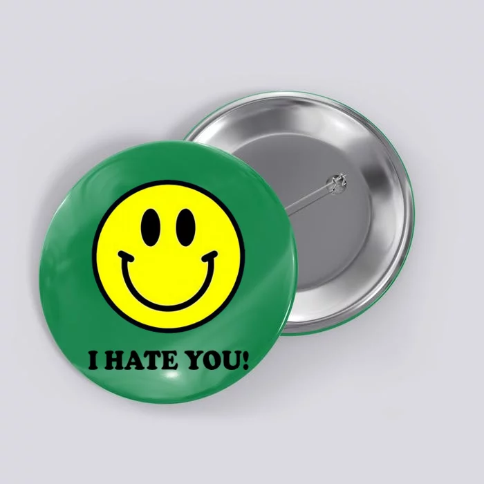 Funny I Hate You Emoji Shirt I Hate U Shirt I Hate U Emoji Button