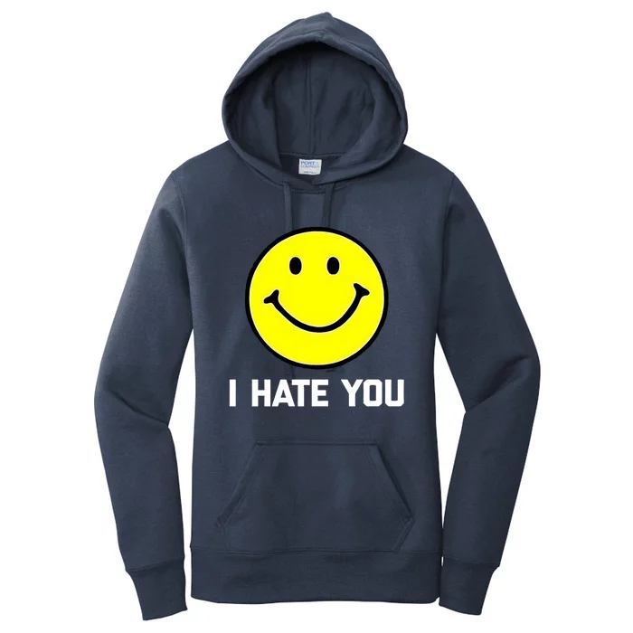 Funny I Hate You Emoji Shirt I Hate U Shirt I Hate U Emoji Women's Pullover Hoodie