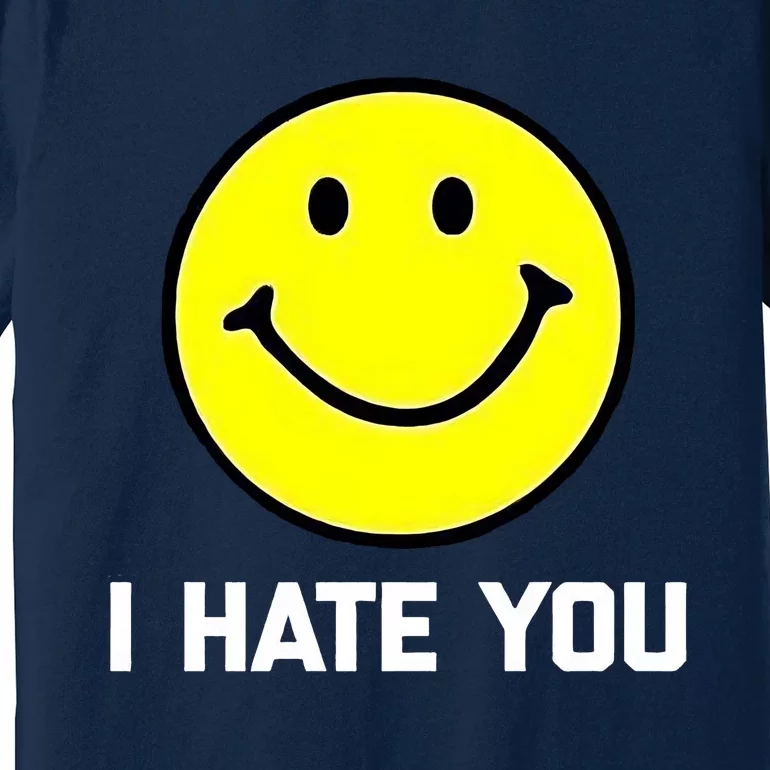 Funny I Hate You Emoji Shirt I Hate U Shirt I Hate U Emoji Premium T-Shirt