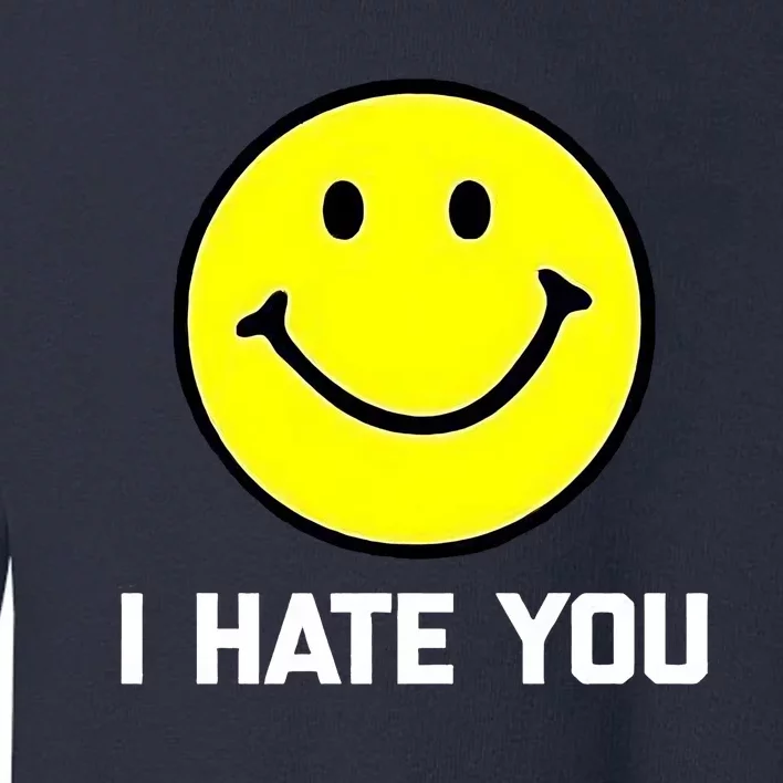 Funny I Hate You Emoji Shirt I Hate U Shirt I Hate U Emoji Toddler Sweatshirt