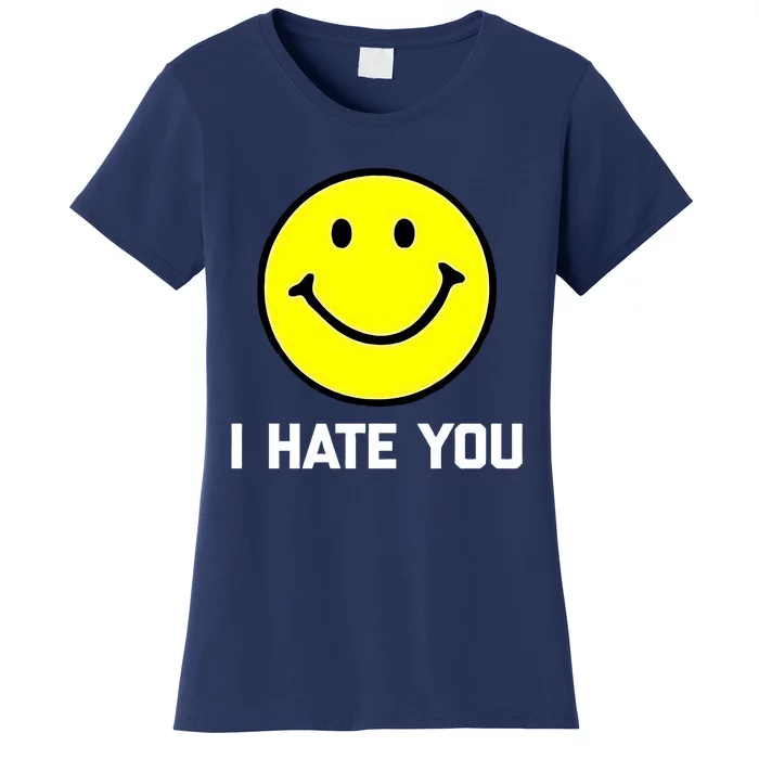 Funny I Hate You Emoji Shirt I Hate U Shirt I Hate U Emoji Women's T-Shirt