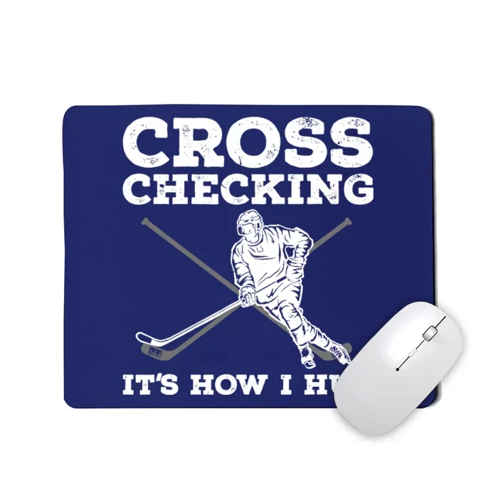 Funny Ice Hockey Art For Ice Hockey Lovers Mousepad