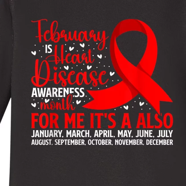 February Is Heart Disease Awareness Month Heart Disease Baby Long Sleeve Bodysuit