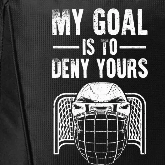 Funny Ice Hockey Goalie Design Hockey Player City Backpack