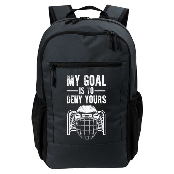 Funny Ice Hockey Goalie Design Hockey Player Daily Commute Backpack