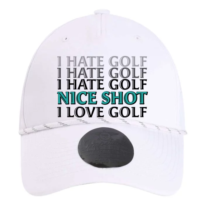 Funny I Hate Love Golf Nice Shot Performance The Dyno Cap