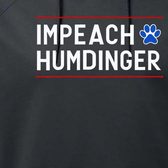 Funny Impeach Humdinger Tee Performance Fleece Hoodie