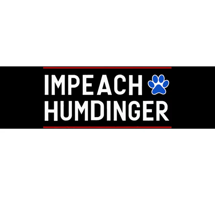 Funny Impeach Humdinger Tee Bumper Sticker