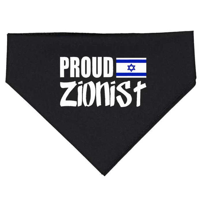 Free Israel Israel Flag Flag Of Israel Proud Zionist USA-Made Doggie Bandana