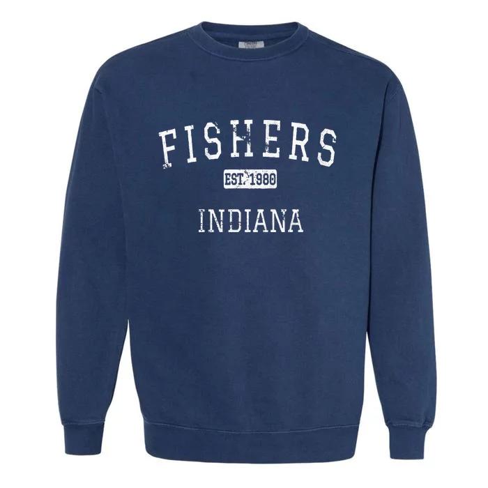 Fishers Indiana In Vintage Garment-Dyed Sweatshirt