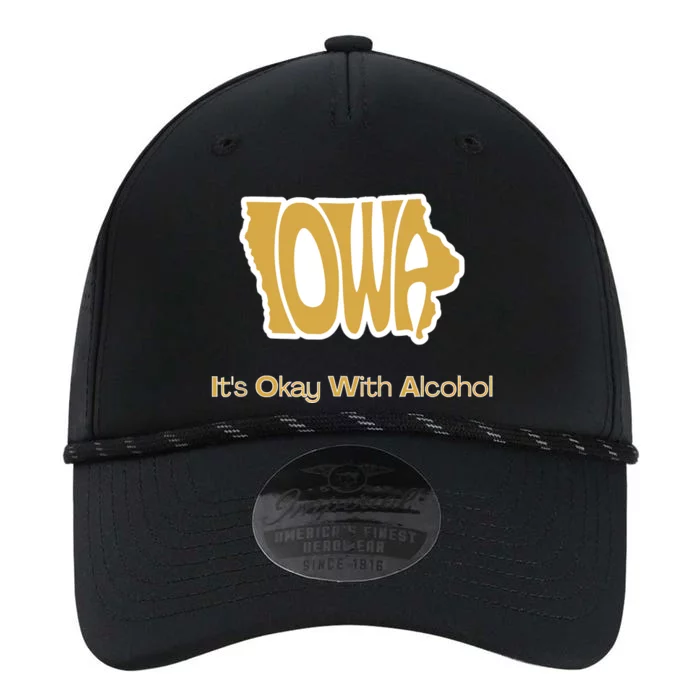 Funny Iowa Its Okay With Alcohol Iowa Joke Gift Performance The Dyno Cap