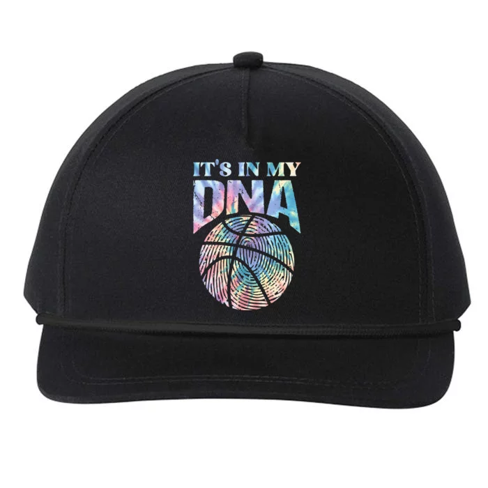 Funny Its In My DNA Girls Basketball Lover Basketball Fan Snapback Five-Panel Rope Hat