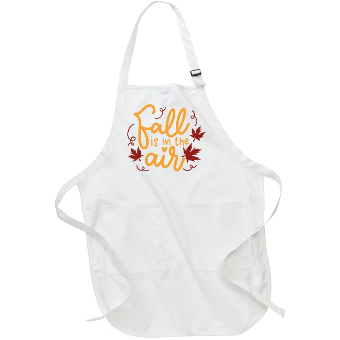 Fall Is In The Air Nature Cute Full-Length Apron With Pocket