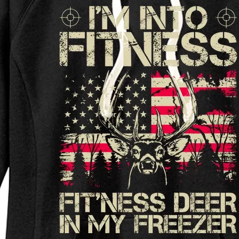 Funny I'm Into Fitness Hunting Women's Fleece Hoodie