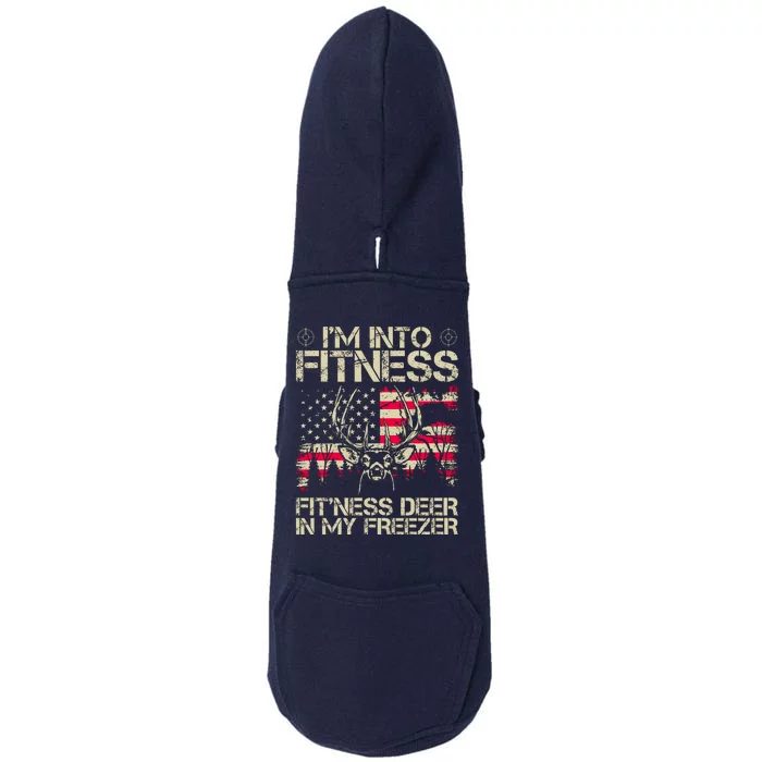 Funny I'm Into Fitness Hunting Doggie 3-End Fleece Hoodie