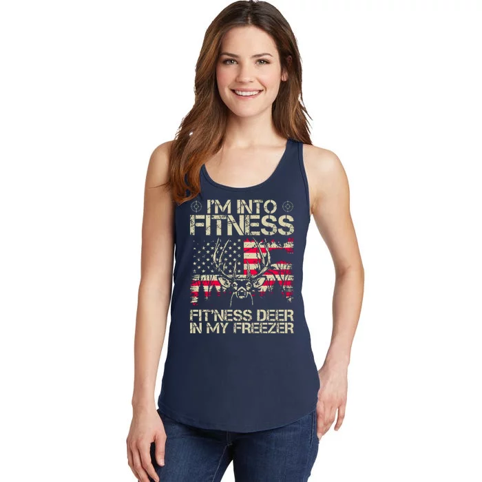 Funny I'm Into Fitness Hunting Ladies Essential Tank