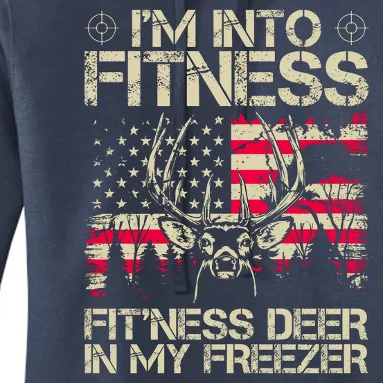 Funny I'm Into Fitness Hunting Women's Pullover Hoodie