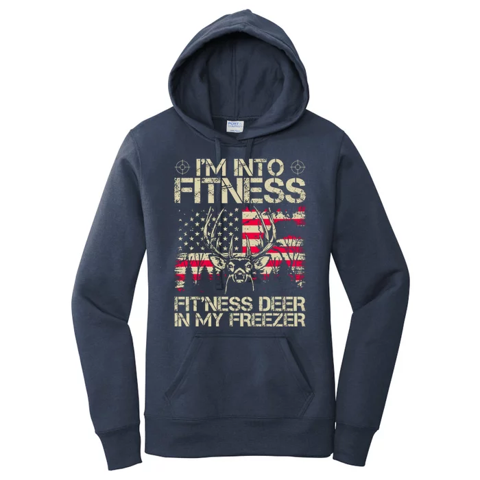 Funny I'm Into Fitness Hunting Women's Pullover Hoodie