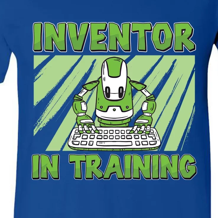 Funny Inventor In Training Future Robotics Engineer Cool Gift V-Neck T-Shirt