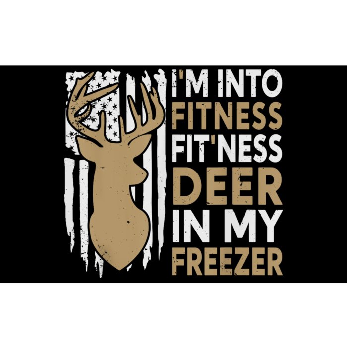 Funny IM Into Fitness FitNess Deer In My Freezer Deer Bumper Sticker