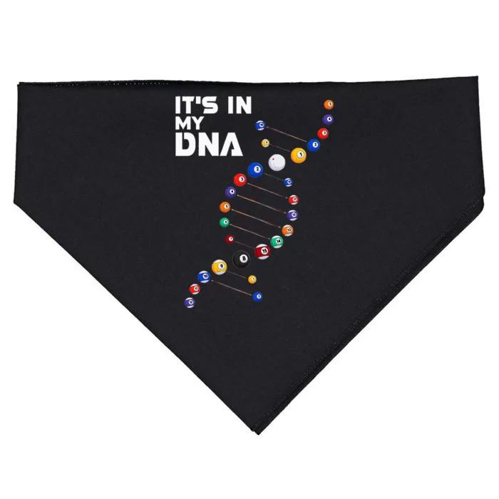 funny It's In My DNA  Pool Billiard USA-Made Doggie Bandana