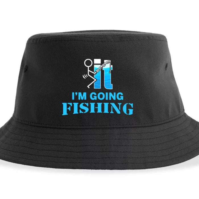 Fuck It Im Going Fishing Sustainable Bucket Hat