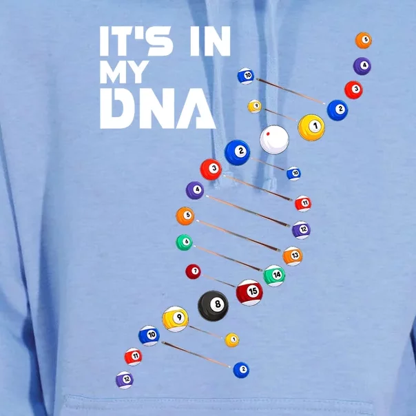 Funny Its In My Dna Pool Billiard Billiards Team Gift Unisex Surf Hoodie