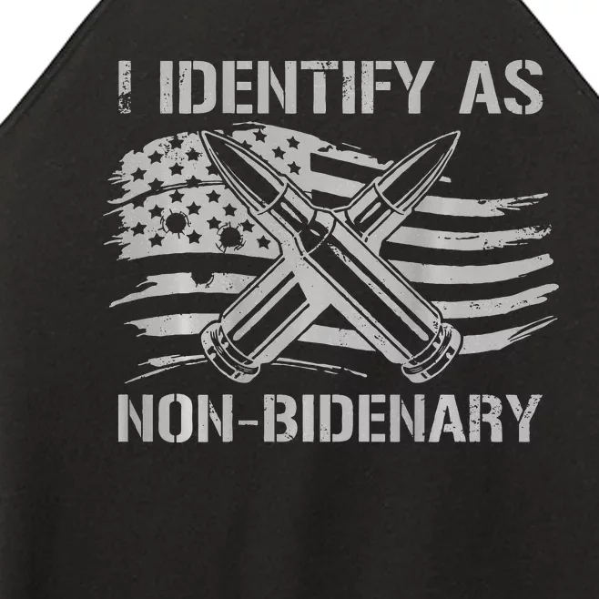 Funny I Identify As NonBidenary American Flag Women’s Perfect Tri Rocker Tank