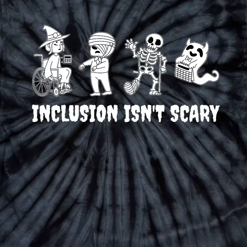 Funny Inclusion IsnT Scary Teacher Halloween 2024 Tie-Dye T-Shirt