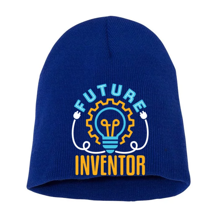 Future Inventor Inventing Innovator Creator Lightbulb Meaningful Gift Short Acrylic Beanie