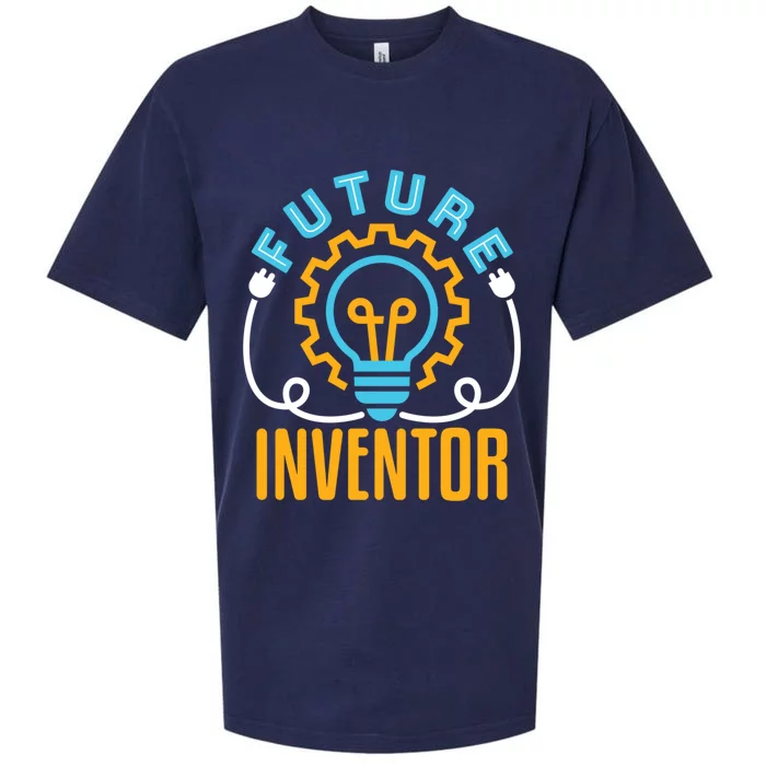 Future Inventor Inventing Innovator Creator Lightbulb Meaningful Gift Sueded Cloud Jersey T-Shirt