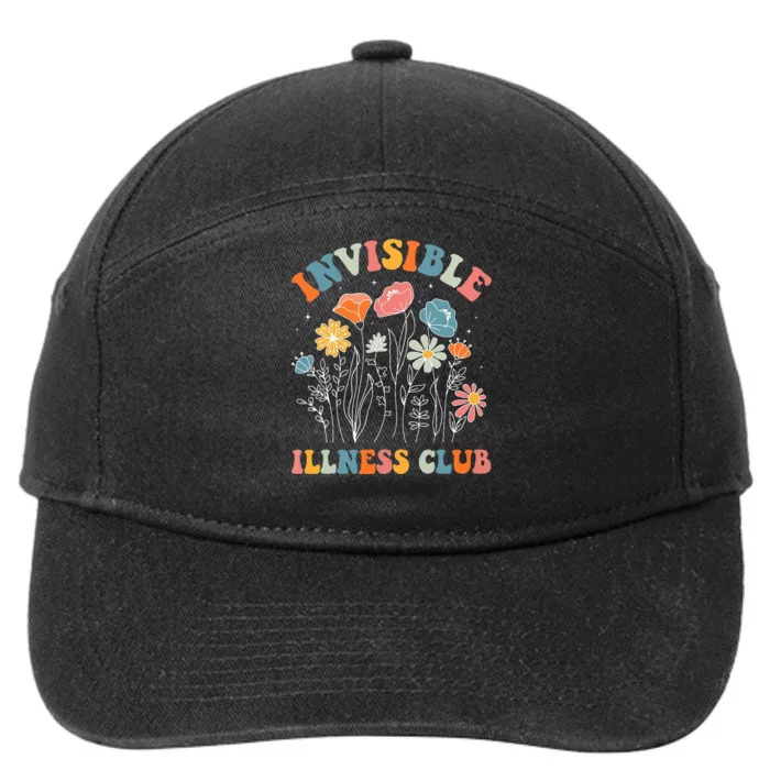 Flower Invisible Illness Club Chronic Illness Awareness 7-Panel Snapback Hat