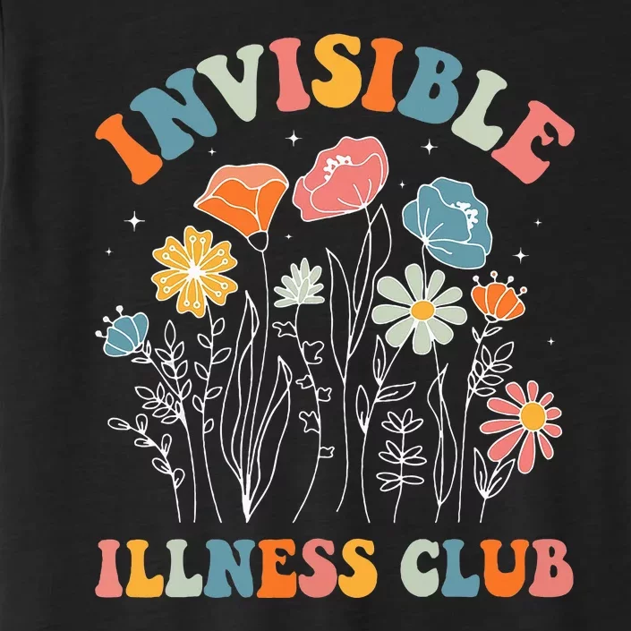 Flower Invisible Illness Club Chronic Illness Awareness ChromaSoft Performance T-Shirt