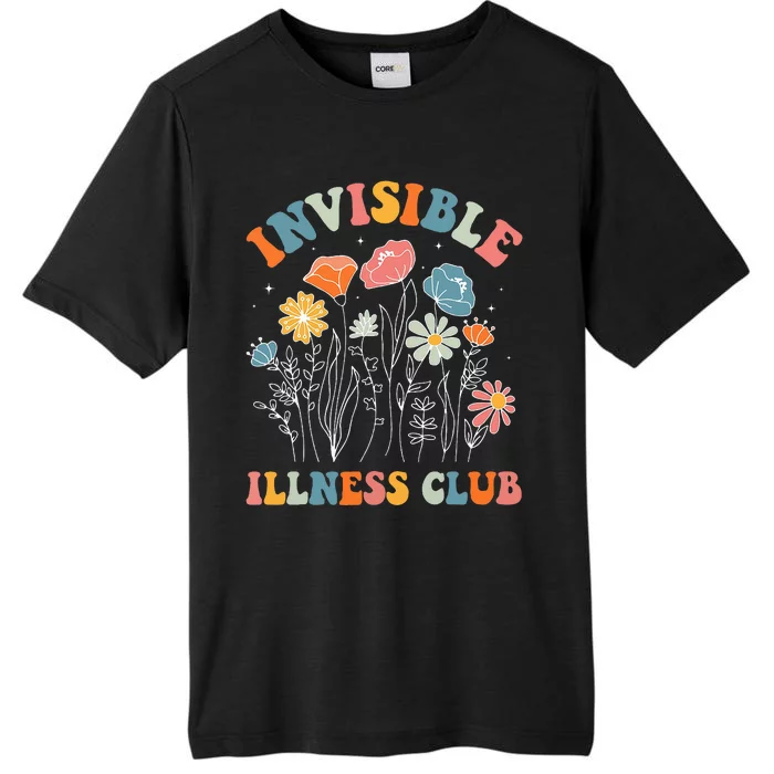 Flower Invisible Illness Club Chronic Illness Awareness ChromaSoft Performance T-Shirt