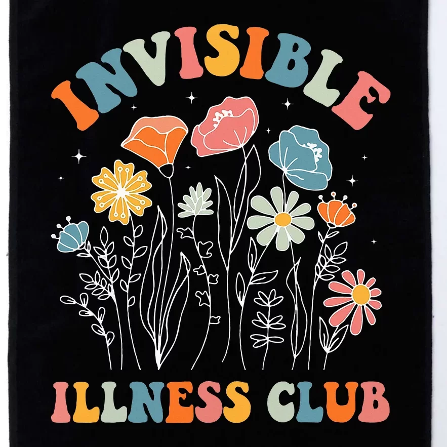 Flower Invisible Illness Club Chronic Illness Awareness Platinum Collection Golf Towel