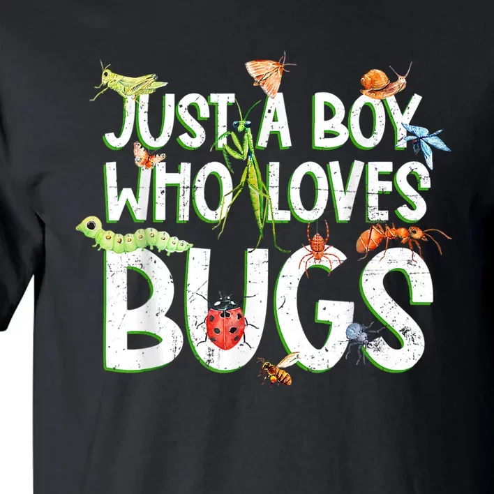 Funny Insect, Just A Boy Who Loves Bug Gift Tee Fashion Cute Tall T-Shirt