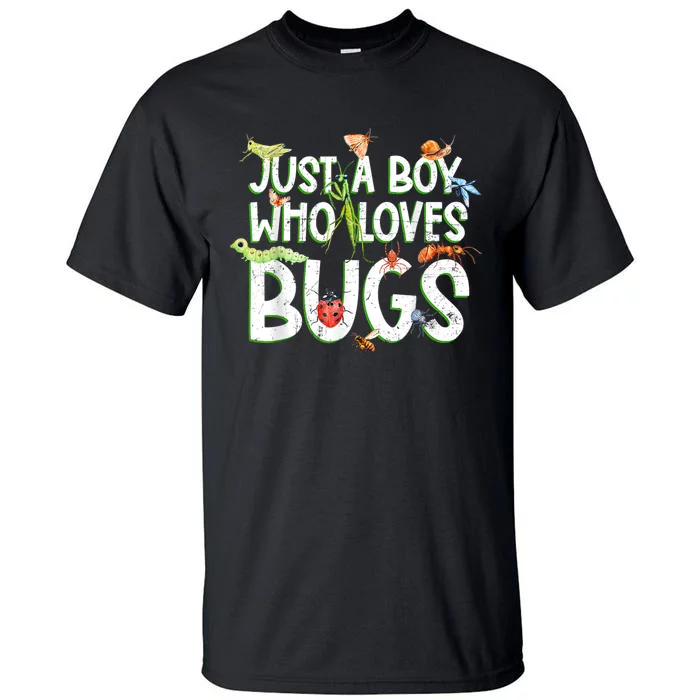 Funny Insect, Just A Boy Who Loves Bug Gift Tee Fashion Cute Tall T-Shirt