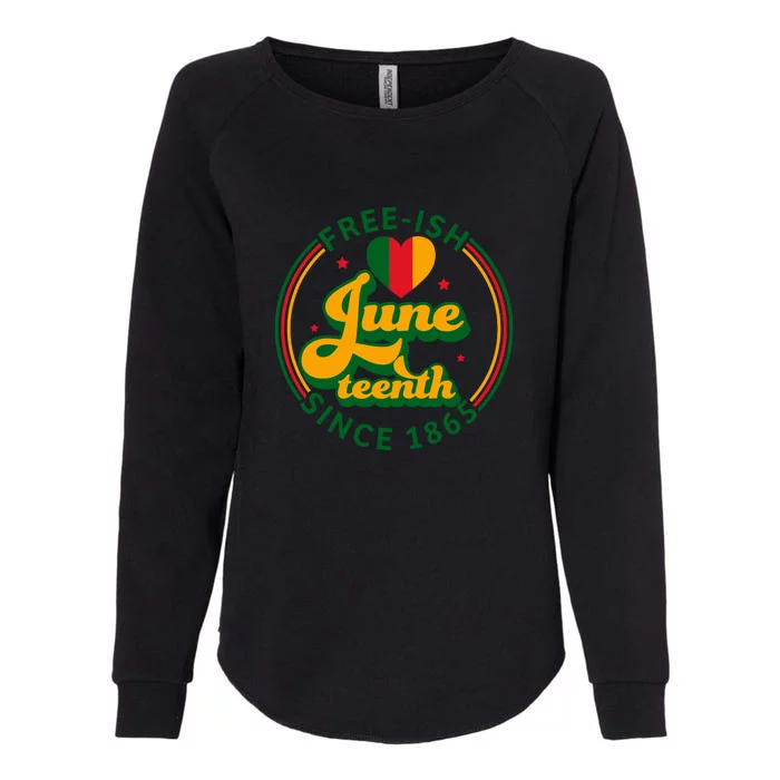 Free Ish Juneteenth Since 1865 Afro America Womens California Wash Sweatshirt