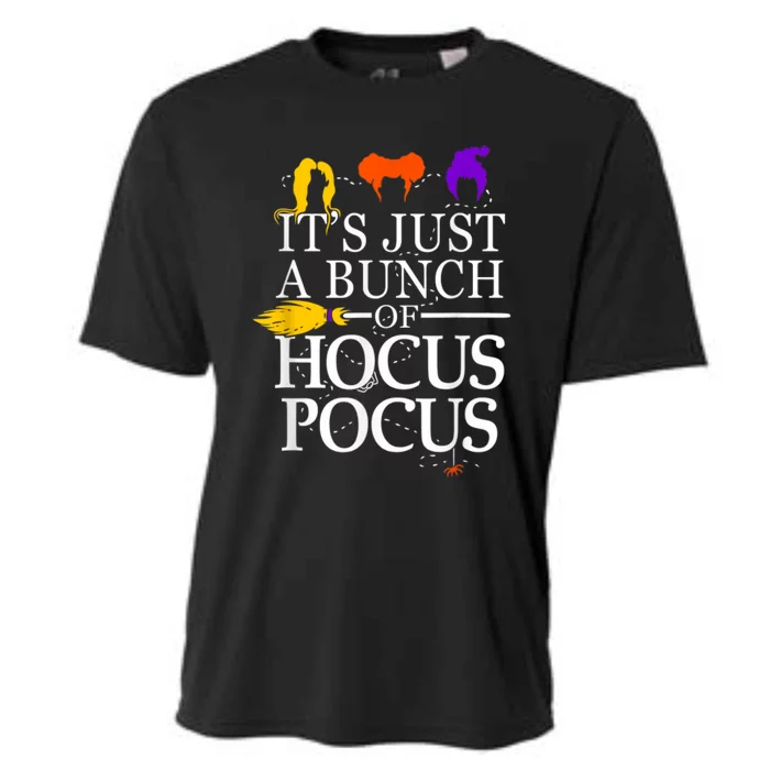 Funny It's Just A Bunch Of Hocus Pocus Halloween Cooling Performance Crew T-Shirt