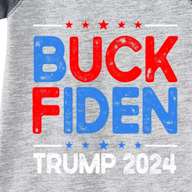 Funny Impeach Joe Biden Trump 2024 Buck Fiden Anti Biden Gift Infant Baby Jersey Bodysuit