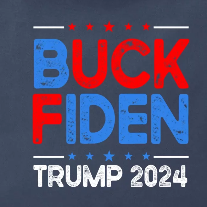 Funny Impeach Joe Biden Trump 2024 Buck Fiden Anti Biden Gift Zip Tote Bag