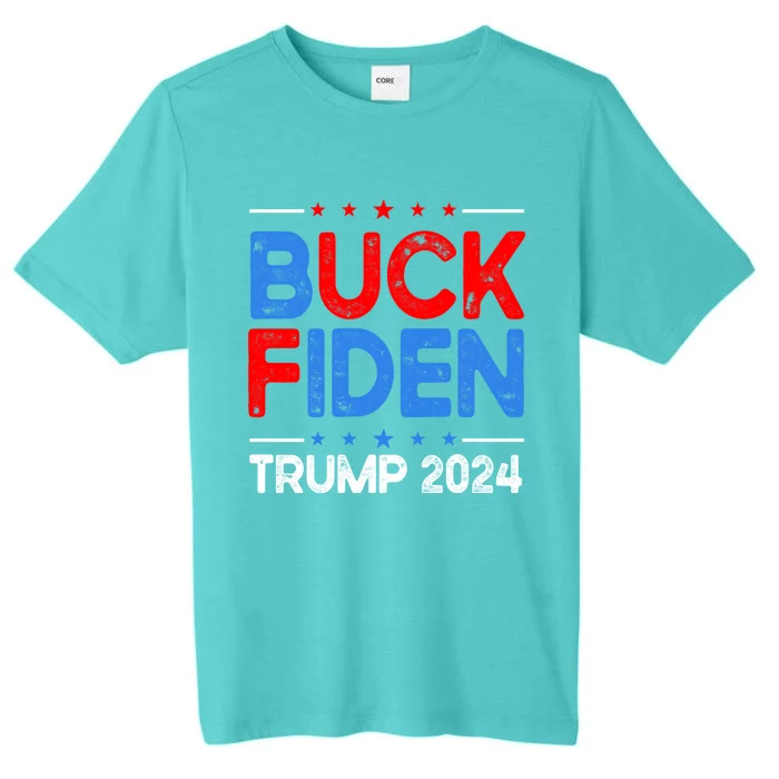 Funny Impeach Joe Biden Trump 2024 Buck Fiden Anti Biden Gift ChromaSoft Performance T-Shirt